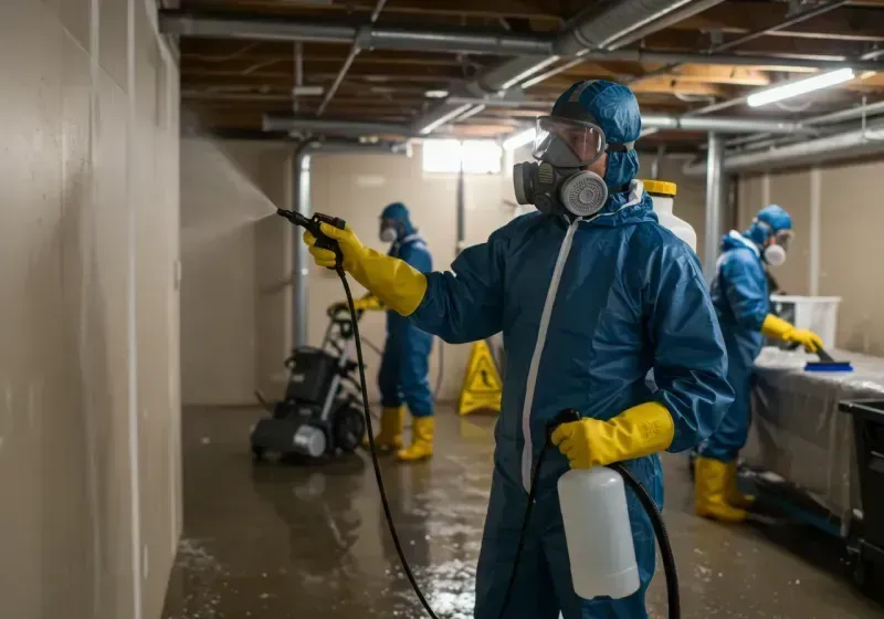 Basement Sanitization and Antimicrobial Treatment process in Dooly County, GA